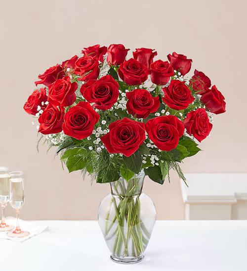 Ultimate Elegance with Red Roses