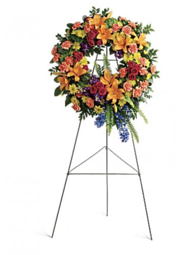 Colorful Standing wreath