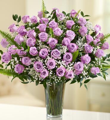 Ultimate Elegance Bouquet with Purple Roses