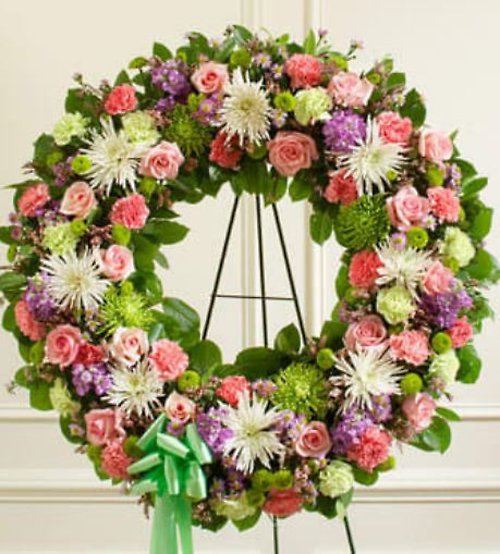 Pastel Standing  Wreath