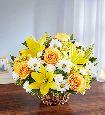 Peace, Prayers & Blessings Yellow & White