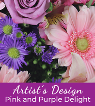 Florist Designed Pink & Purple Bouquet