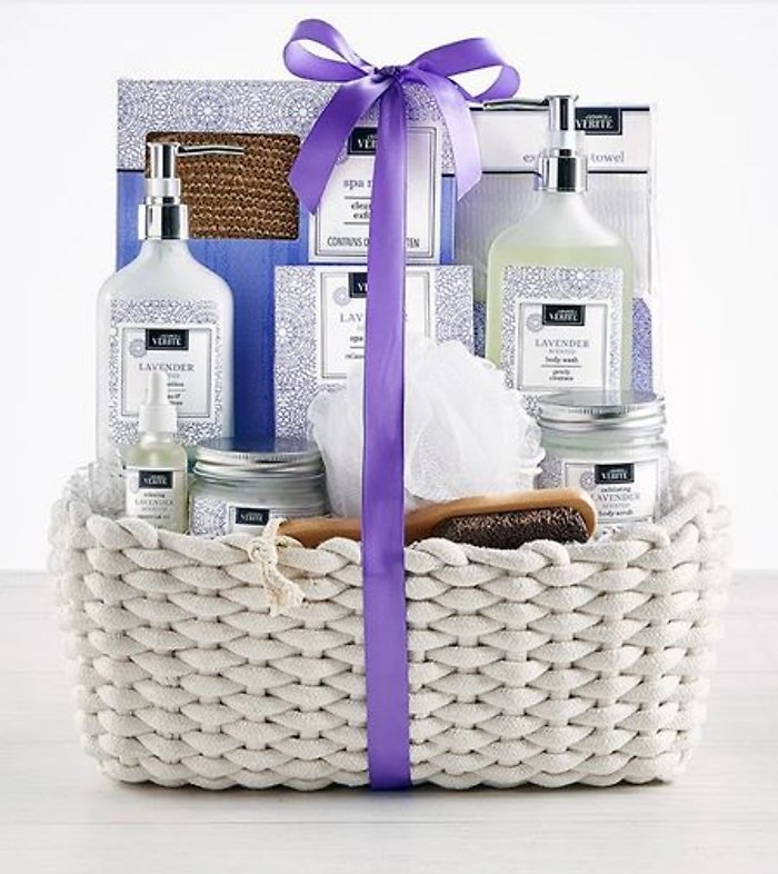 Grande Lavender Spa Basket