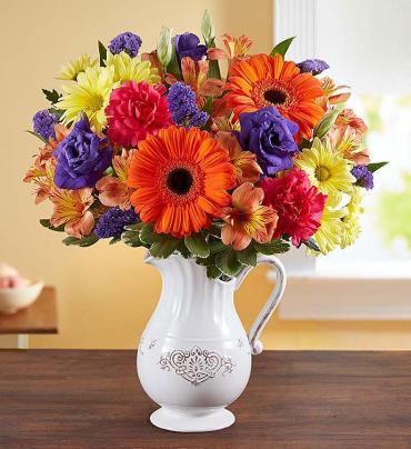 Pitcher Perfect Flower Arrangement