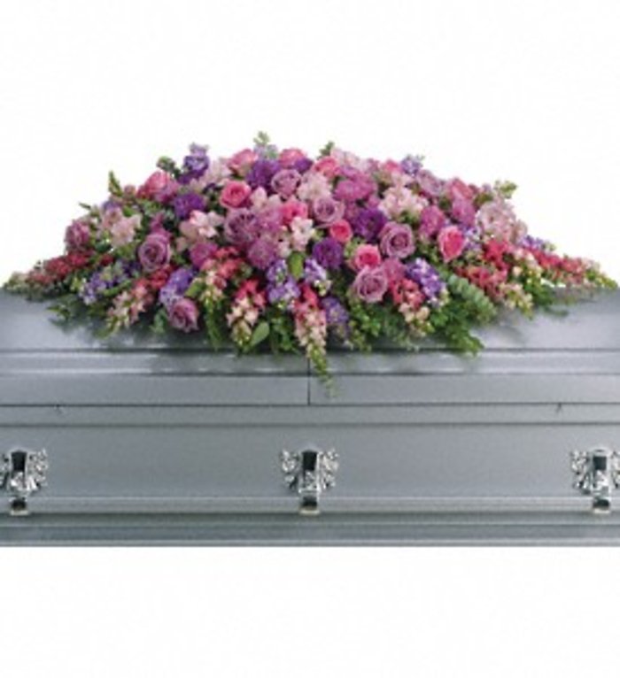 Lavender Tribute Casket Cover