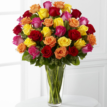 The Bright Spark Rose Bouquet