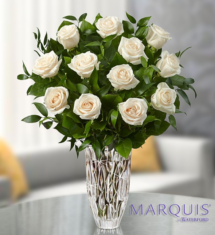 Marquis by Waterford Premium White Roses