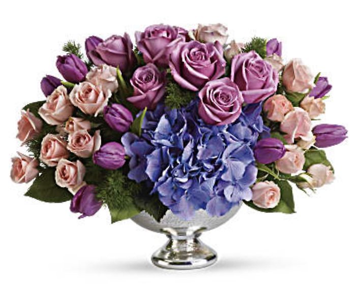 Purple Elegance Centerpiece