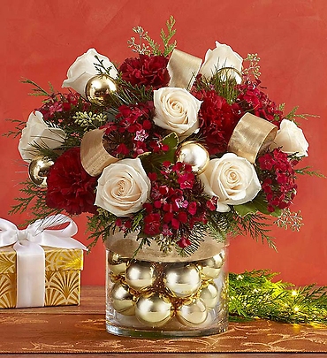 Golden Ornament Arrangement