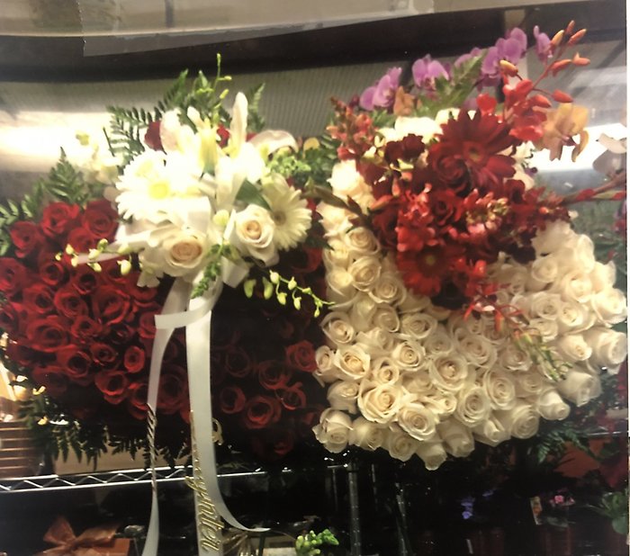 Red and White Double Heart