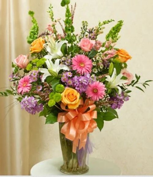 Large Pastel Vase Arrangement