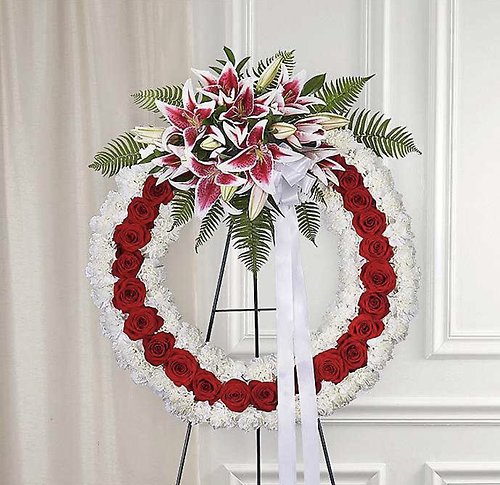 Forever Loved Standing Wreath