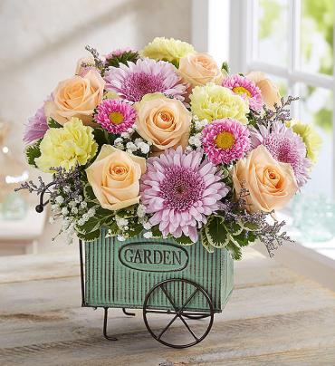 Blooming Garden Cart