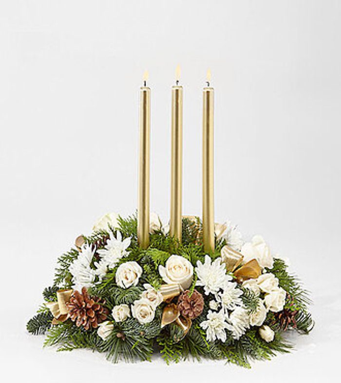 Golden Gathering Centerpiece