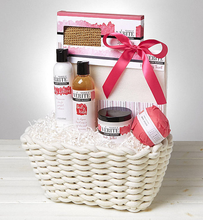 Cherry Blossom Spa Basket