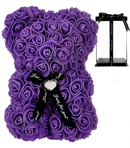 Purple Rose Bear