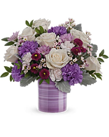 Purple Swirl bouquet