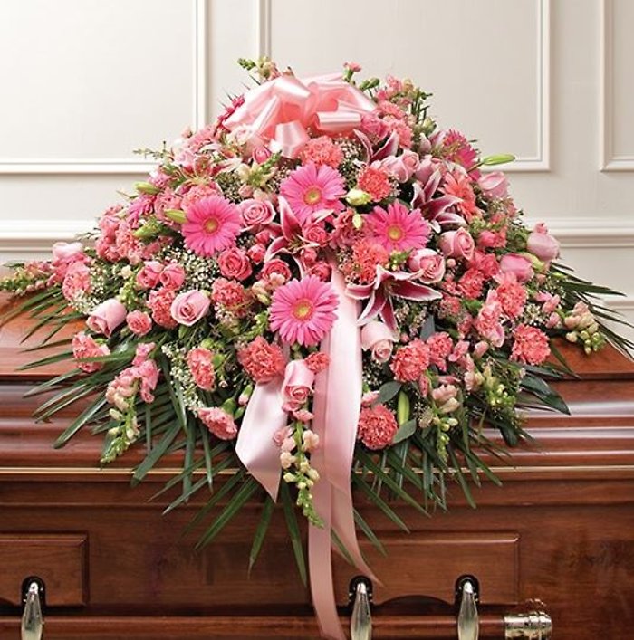 Pink Mix Casket Spray