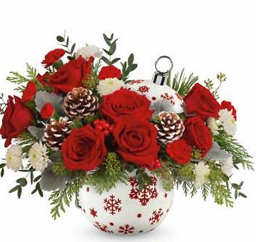 Red Snowflake Ornament