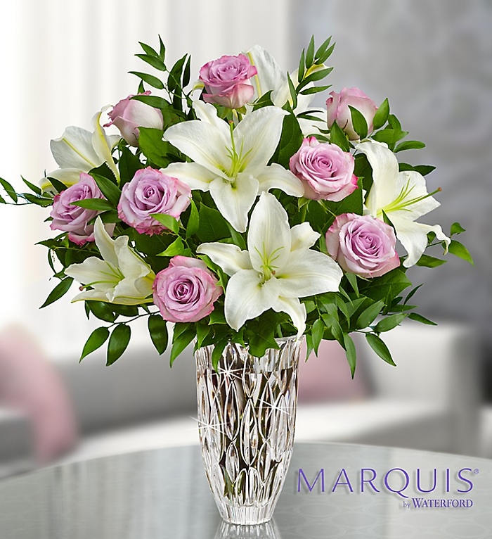 Marquis by Waterford with Purple Roses