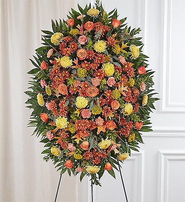 Fall colored Standing Spray