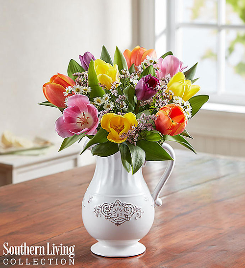 Fresh Spring Tulip Pitcher