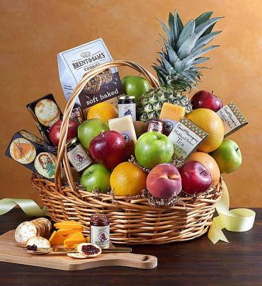 Deluxe Fruit &amp; Gourmet Basket