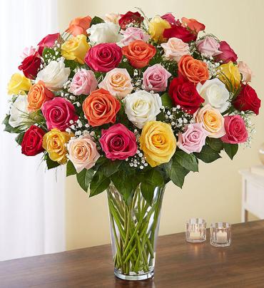 Ultimate Elegance  Long Stem Assorted Roses