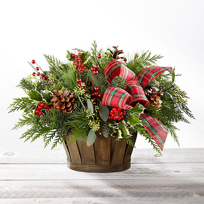 Evergreen Holiday Basket