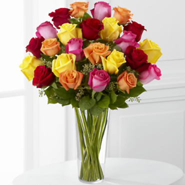 The Bright Spark Rose Bouquet