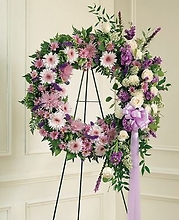 Lavender & White Wreath