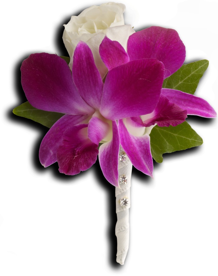 Fresh in Fuchsia Boutonniere