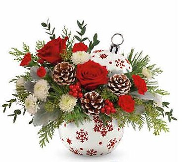 Red Snowflake Ornament