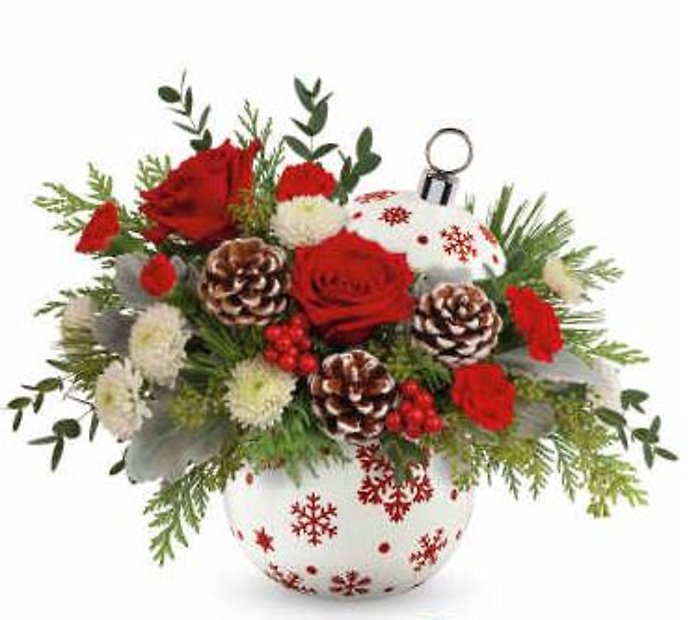 Red Snowflake Ornament
