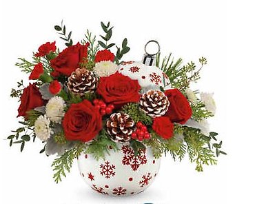 Red Snowflake Ornament