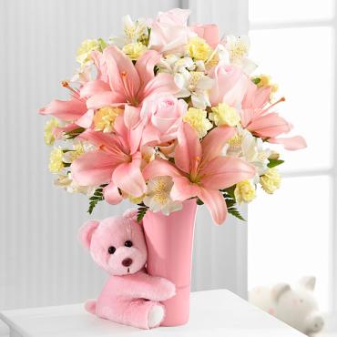 The Baby Girl Big Hug Bouquet