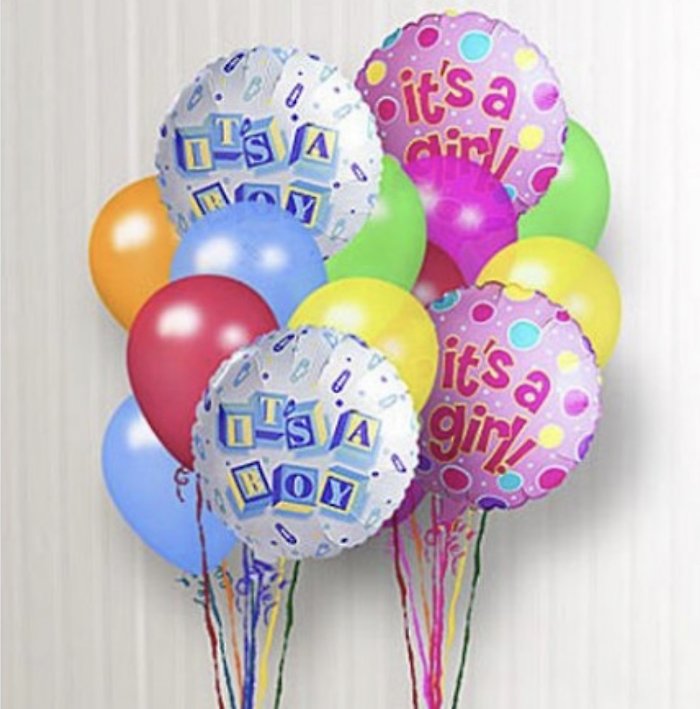 New Baby Balloon Bouquet